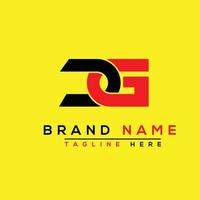 dg uniek bedrijf merk logo ontwerp vector