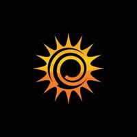zon vector geïsoleerd zomer icoon ontwerp. vector geel zon symbool