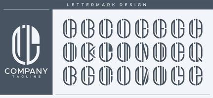 abstract buis brief l logo ontwerp. modern lijn capsule ll l brief logo vector sjabloon.