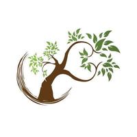 biologisch logo. doorbladert in hand- logo. natuurlijk producten logo. schoonheidsmiddelen icoon. spa logo vector