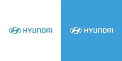 hyundai logo vector, hyundai icoon vrij vector