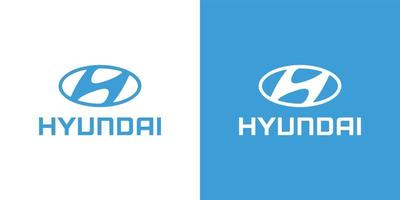 hyundai logo vector, hyundai icoon vrij vector