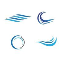 water wave logo afbeeldingen vector