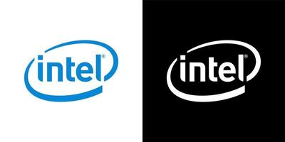 Intel logo vector, Intel icoon vrij vector