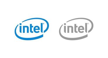 Intel logo vector, Intel icoon vrij vector