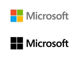 microsoft logo vector, microsoft icoon vrij vector