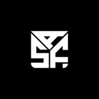asf brief logo creatief ontwerp met vector grafisch, asf gemakkelijk en modern logo.