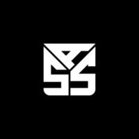 ass brief logo creatief ontwerp met vector grafisch, ass gemakkelijk en modern logo.