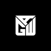 agw brief logo creatief ontwerp met vector grafisch, agw gemakkelijk en modern logo.