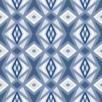 blauw chevron naadloos patroon met tribal vorm geven aan. patroon ontworpen in ikat, azteeks, marokkaans, Thais, luxe Arabisch stijl. ideaal voor kleding stof kledingstuk, keramiek, behang. vector illustratie.