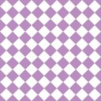 Purper en wit naadloos diagonaal geruit en pleinen patroon vector