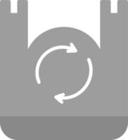 gerecycled plastic zak vector icoon