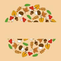 naadloos patroon herfst decoratie ontwerp. gezond boerderij gezond voedsel. herfst decoratie. biologisch fruit. vector