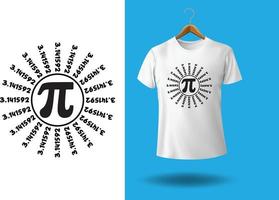 pi dag t-shirt ontwerp vector