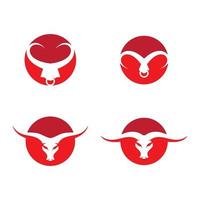 bull head logo afbeeldingen vector