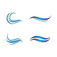 water wave logo afbeeldingen vector