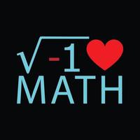 wiskunde t-shirt ontwerp vector