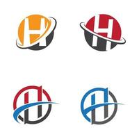 letter h logo afbeeldingen vector