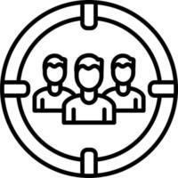 focusgroep vector pictogram