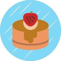 aardbei taart vector icoon ontwerp