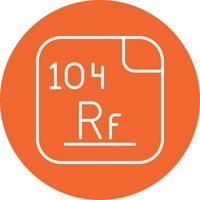 rutherfordium vector icoon