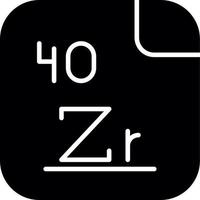 zirkonium vector icoon