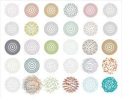 mandala ronde ornament patroon set vector