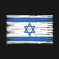 Israël vlag borstel vector