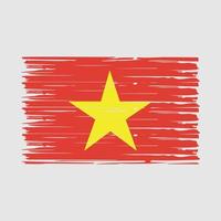 Vietnam vlag borstel vector