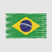 Brazilië vlag borstel vector