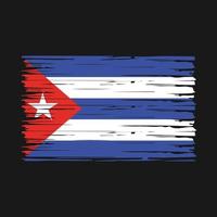 Cuba vlag borstel vector