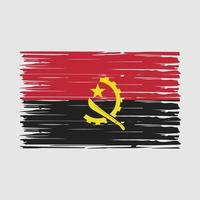 Angola vlag borstel vector