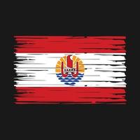 Frans Polynesië vlag borstel vector