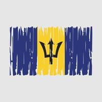 vlag van barbados vector