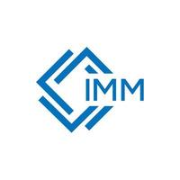 imm brief logo ontwerp Aan wit achtergrond. imm creatief cirkel brief logo concept. imm brief ontwerp. vector