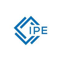 ipe brief logo ontwerp Aan wit achtergrond. ipe creatief cirkel brief logo concept. ipe brief ontwerp. vector