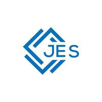 jes brief logo ontwerp Aan wit achtergrond. jes creatief cirkel brief logo concept. jes brief ontwerp. vector