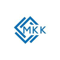 mkk brief logo ontwerp Aan wit achtergrond. mkk creatief cirkel brief logo concept. mkk brief ontwerp. vector