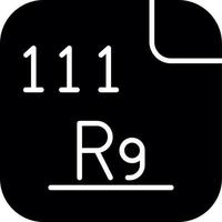 roentgenium vector icoon