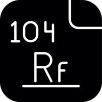 rutherfordium vector icoon