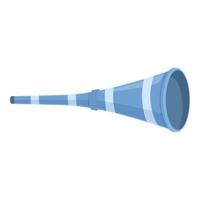 bekleed vuvuzela icoon tekenfilm vector. voetbal toeter vector