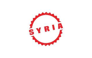 Syrië postzegel rubber met grunge stijl Aan wit achtergrond vector