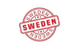Zweden postzegel rubber met grunge stijl Aan wit achtergrond vector