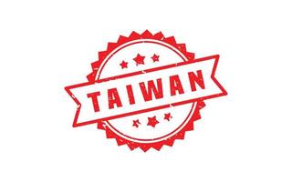 Taiwan postzegel rubber met grunge stijl Aan wit achtergrond vector