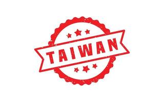 Taiwan postzegel rubber met grunge stijl Aan wit achtergrond vector