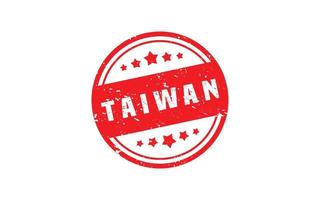 Taiwan postzegel rubber met grunge stijl Aan wit achtergrond vector
