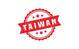 Taiwan postzegel rubber met grunge stijl Aan wit achtergrond vector