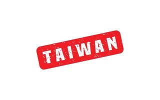 Taiwan postzegel rubber met grunge stijl Aan wit achtergrond vector