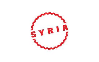 Syrië postzegel rubber met grunge stijl Aan wit achtergrond vector