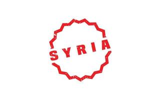 Syrië postzegel rubber met grunge stijl Aan wit achtergrond vector